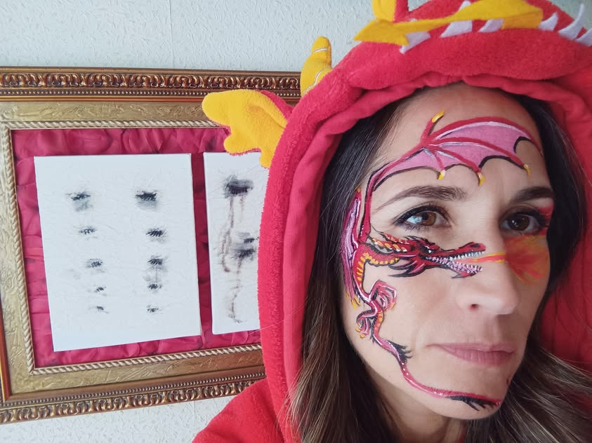 Flying Dragon — Maquillaje y disfraz