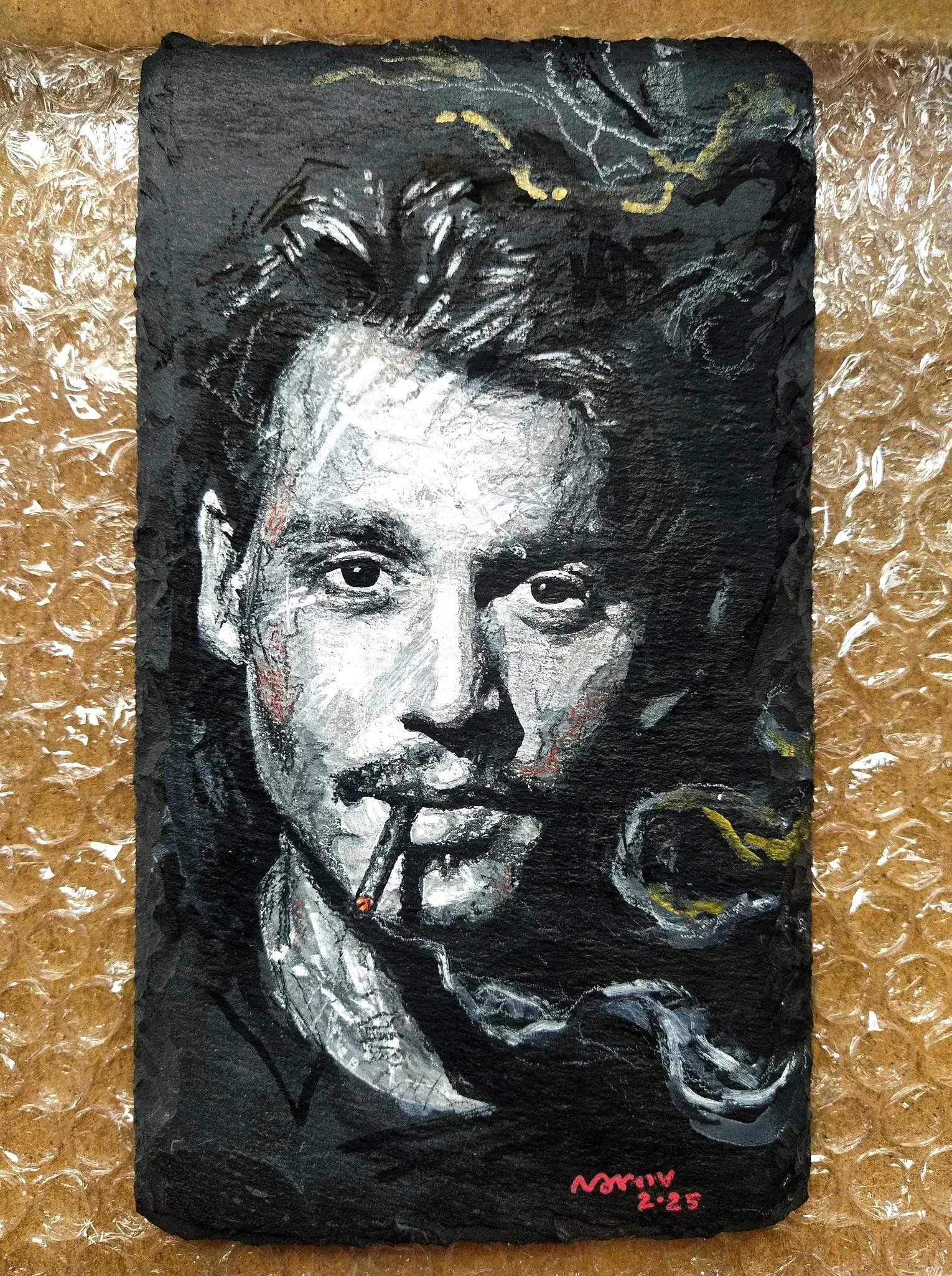 Johnny Rocks — Pieza completa sobre pizarra